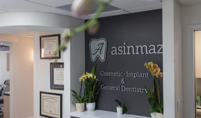 Front desk at dental office in West Palm Beach